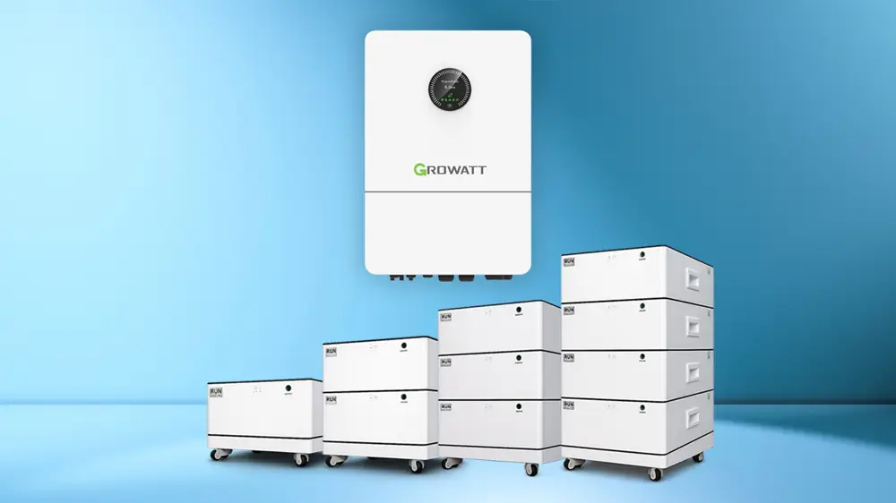 Трёхфазный источник бесперебойного питания 12 кВт Growatt WIT 12K-HU + LiFePO₄ до 76.8 кВт⋅ч, фото 1