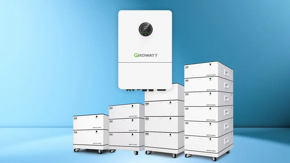 Трёхфазный источник бесперебойного питания 15 кВт Growatt WIT 15K-HU + LiFePO₄ до 76.8 кВт⋅ч, фото 1