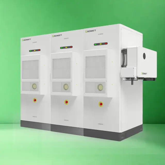 Промышленная система Growatt с накопителями