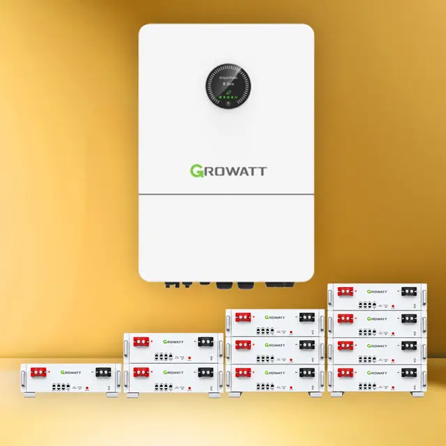 Источник бесперебойного питания 6 кВт 3 фазы Growatt WIT 6K-HU + аккумуляторы Growatt HOPE LiFePO₄