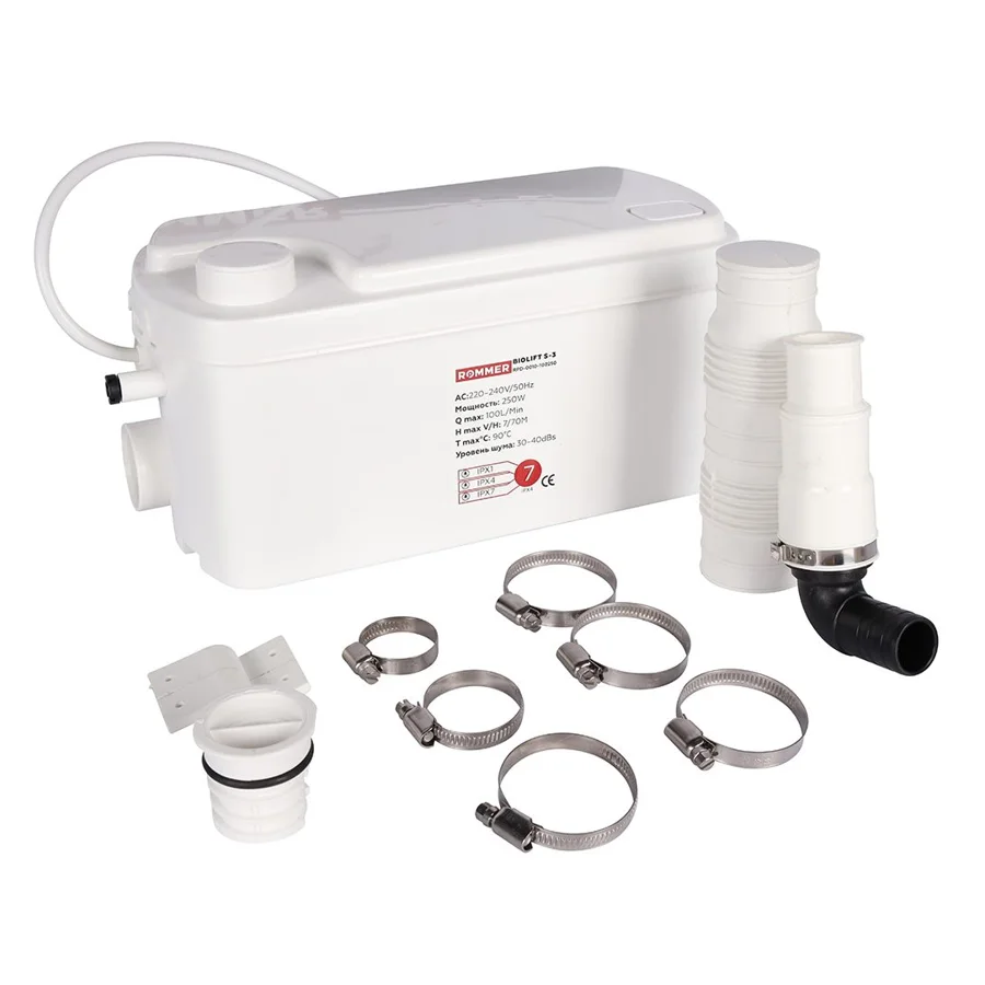 Канализационная установка Rommer BIOLIFT S-3, 6 м³/ч, 3 входа