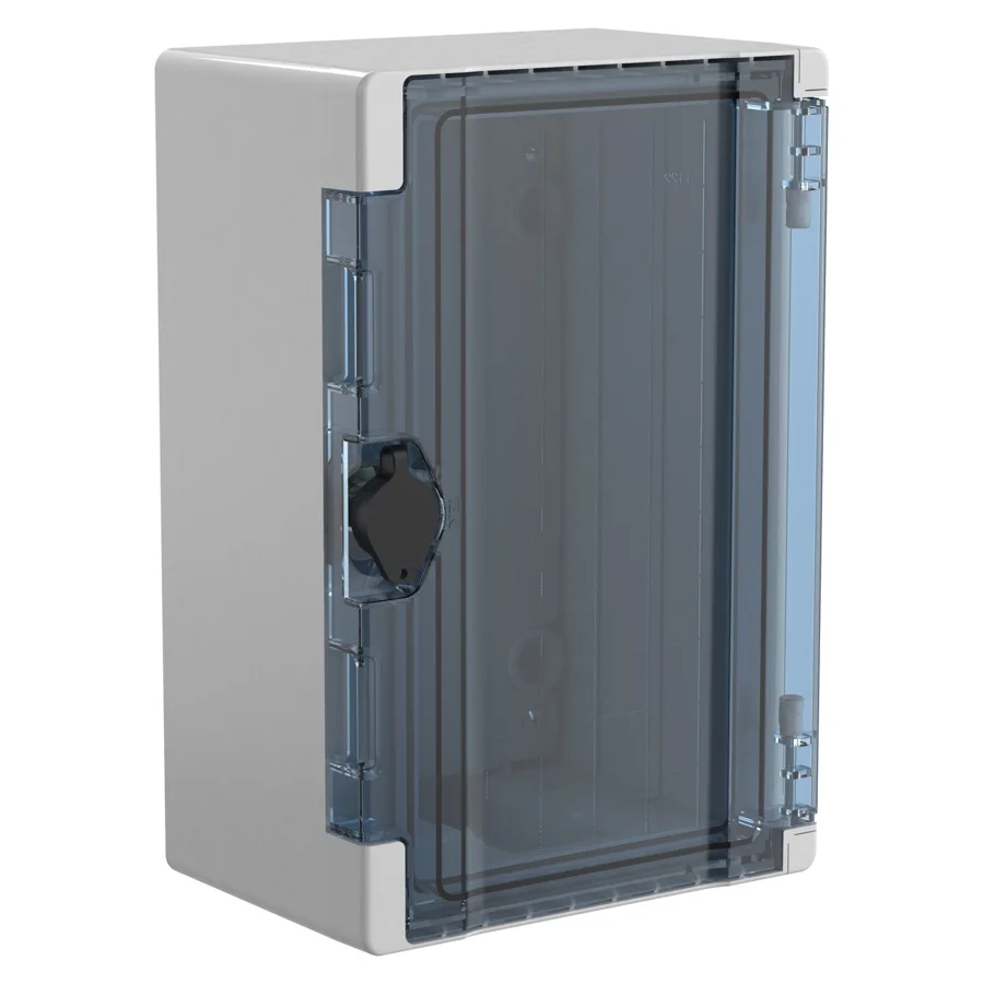 Корпус пластиковый IEK TETRA ЩМПп 300×200×130 мм, прозрачная дверь, IP66, фото 1