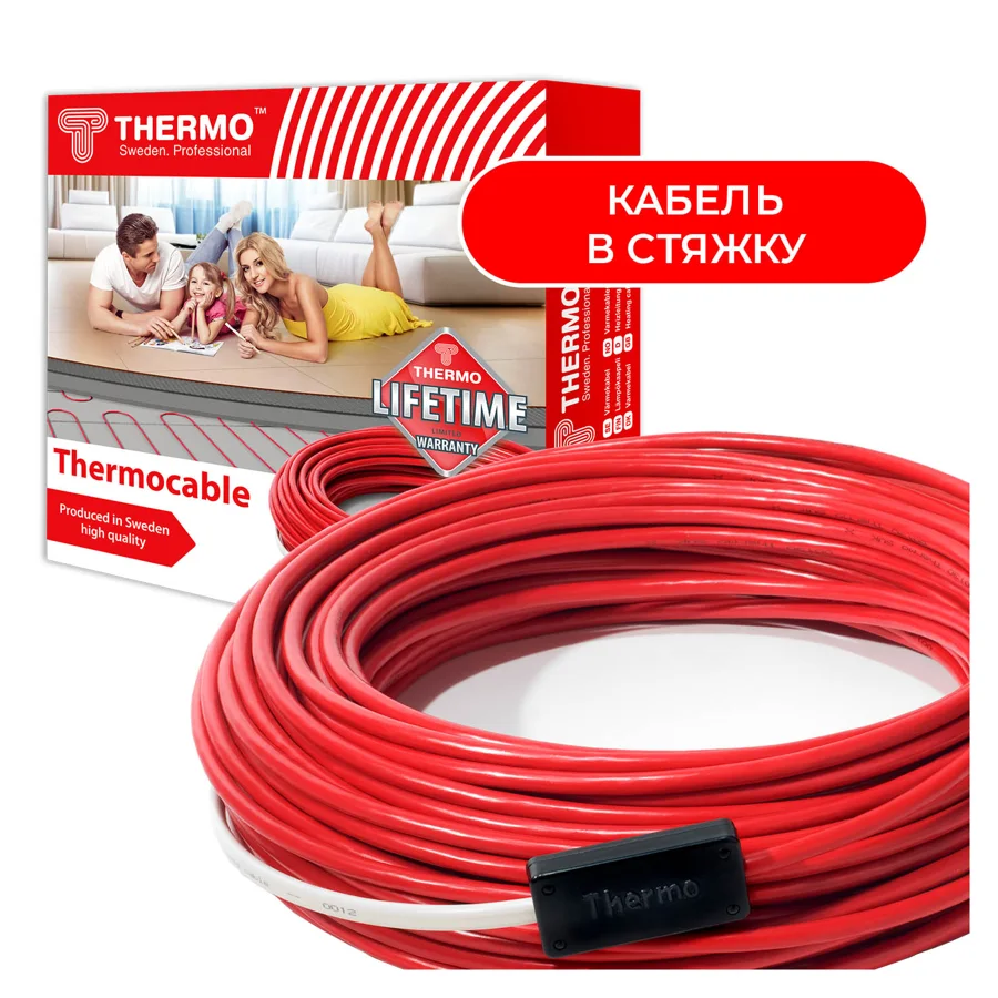 Нагревательный кабель Thermo Thermocable, 30 м / 600 Вт