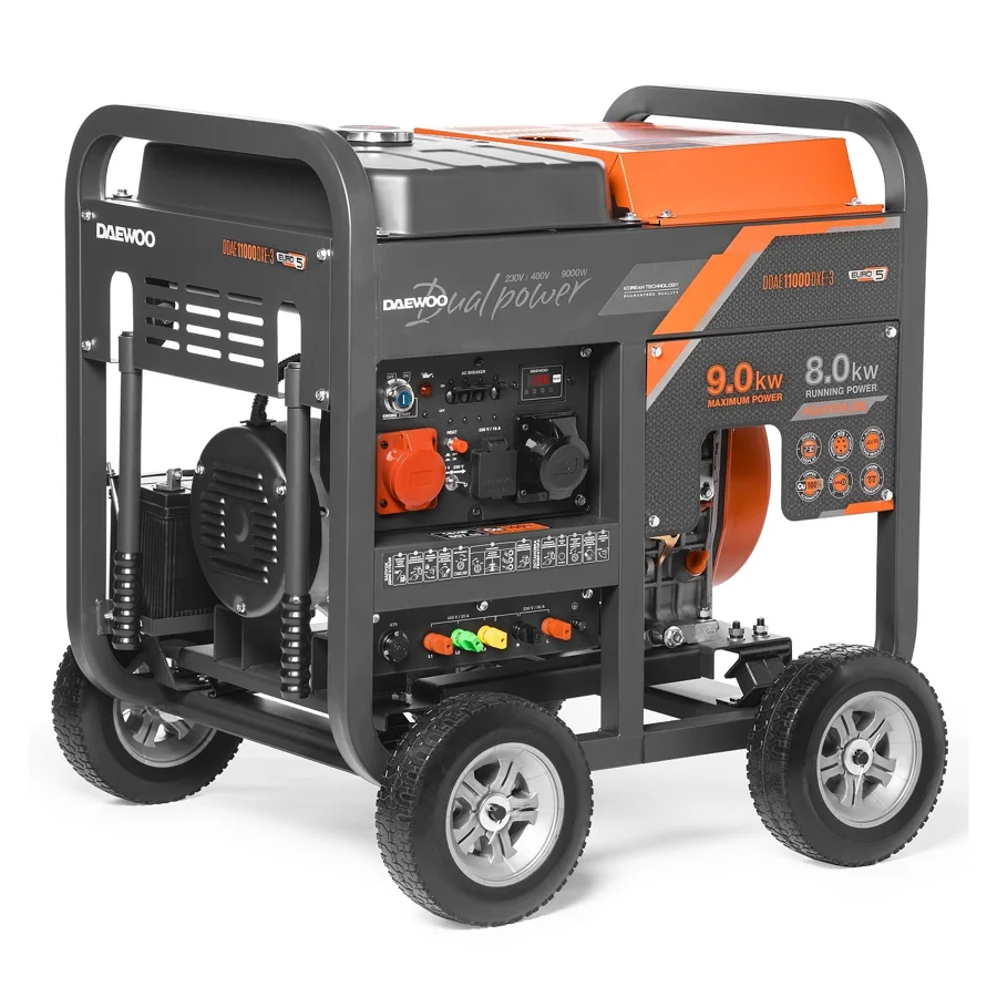 Дизельный генератор Daewoo Power DDAE 11000DXE-3, 8 кВт, 380 В, фото 1
