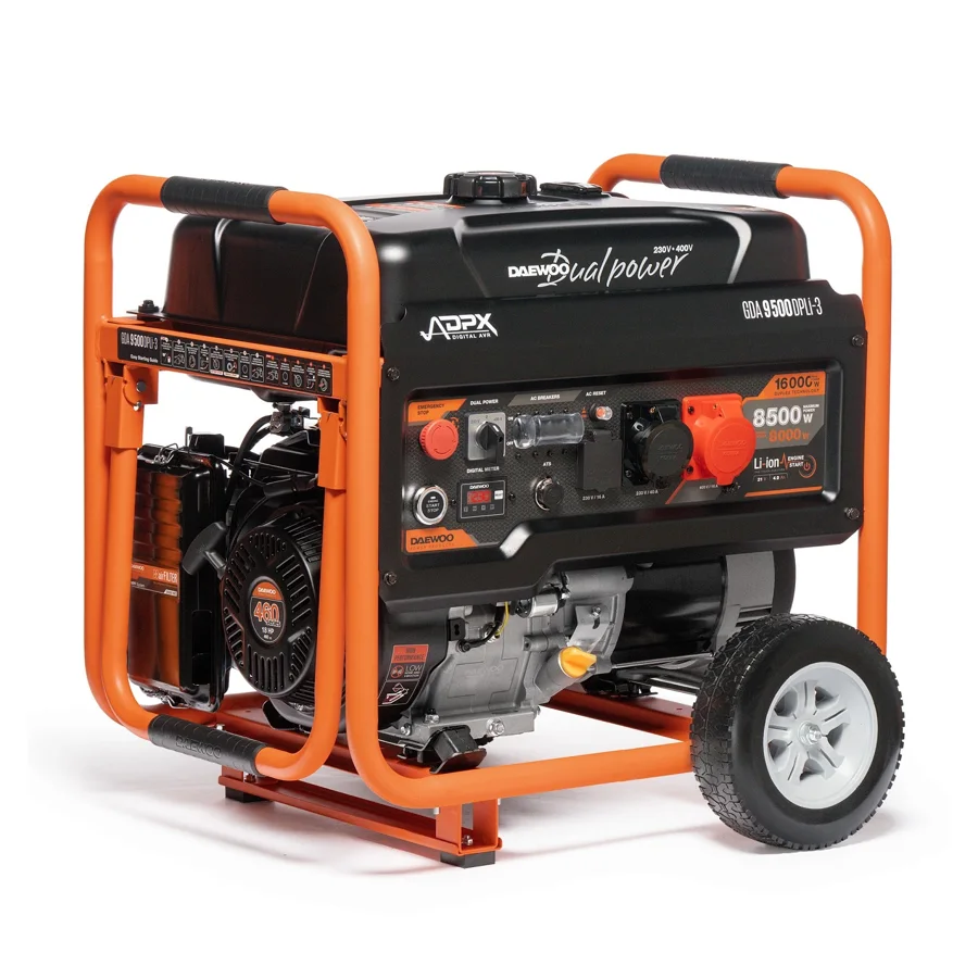 Бензиновый генератор Daewoo Power GDA 9500DPLi-3, 8 кВт, 380 В, фото 1