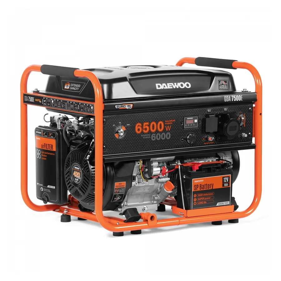 Бензиновый генератор Daewoo Power GDA 3500E, 2,8 кВт, фото 1
