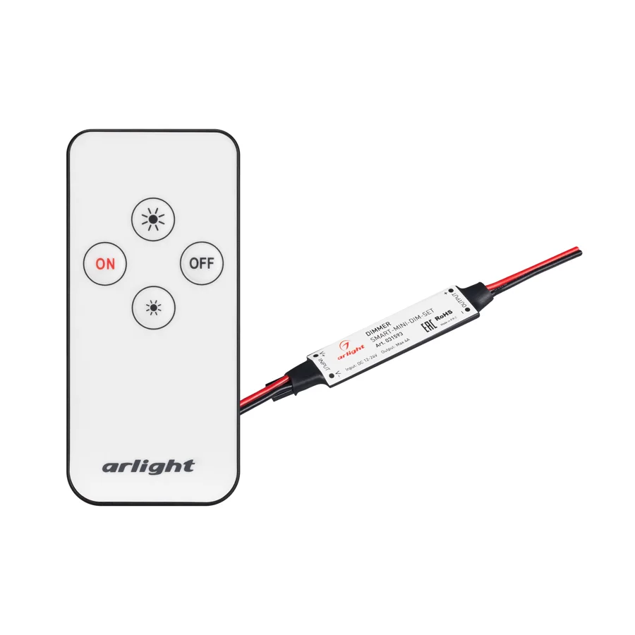 Диммер для светодиодной ленты Arlight SMART-MINI-DIM-SET с пультом, 12–24 В