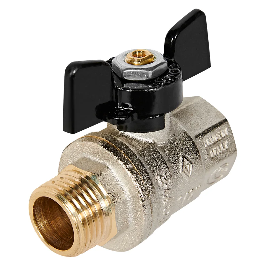 Кран шаровой Bugatti Oregon 1/2" ВР/НР, ручка-бабочка