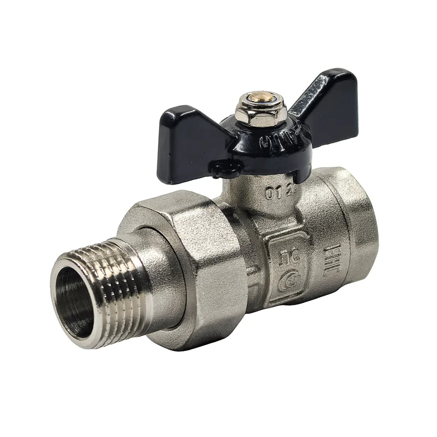 Кран шаровой РТП ГОСТ 1/2" с американкой ВР/НР, PN40