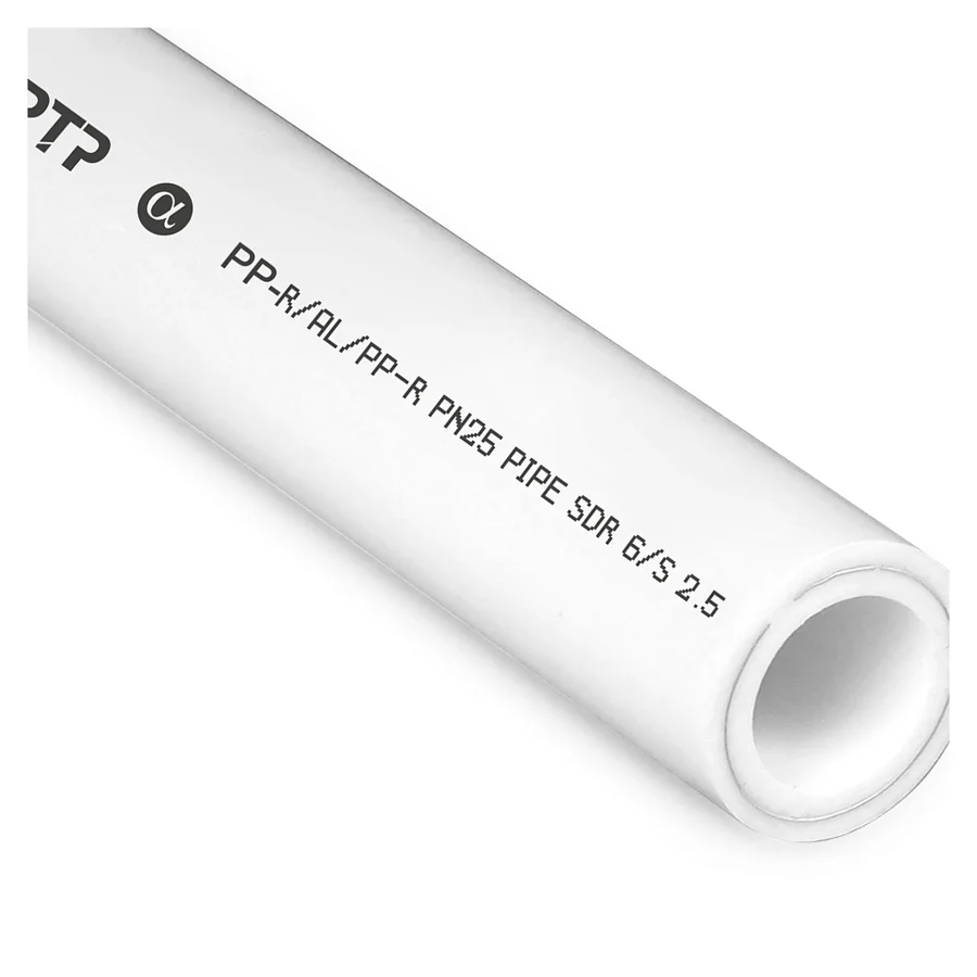 Труба PPR РТП PPR/AL/PPR 20×3,4 PN25, армированная алюминием