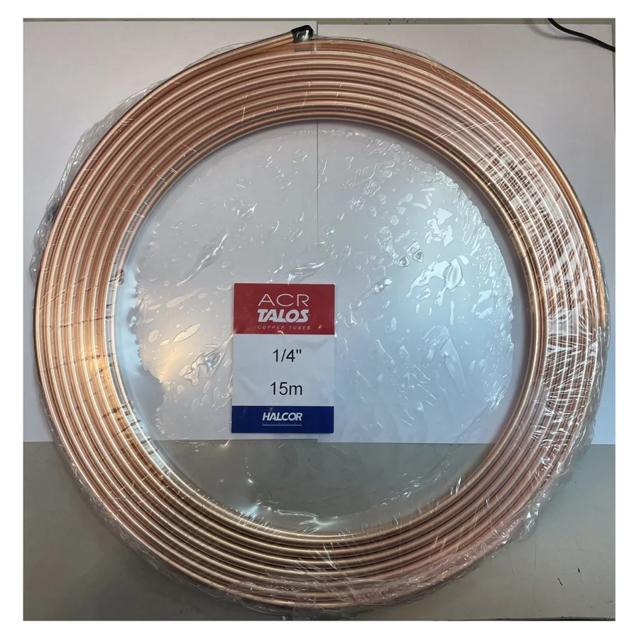 Труба медная Halcor 1/4" (6,35×0,76 мм), бухта 15 м