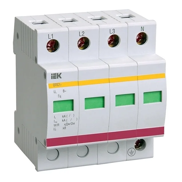 Ограничитель перенапряжений (УЗИП) IEK ОПС1-B 4P, In 30 кА
