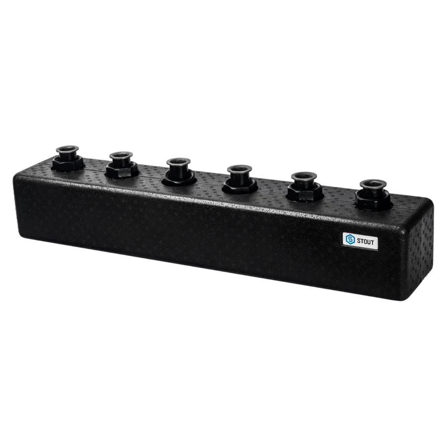 Распределительный коллектор STOUT SDG-0017 на 3(5) контура, в изоляции