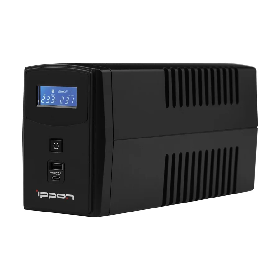 Линейно-интерактивный ИБП Ippon Back Power Pro II 600, 600 ВА / 360 Вт, фото 1
