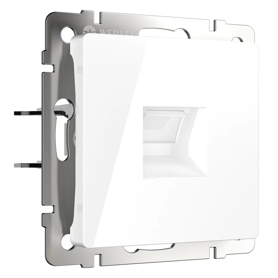 Розетка Ethernet RJ45 Werkel кат. 5e, белая (механизм)
