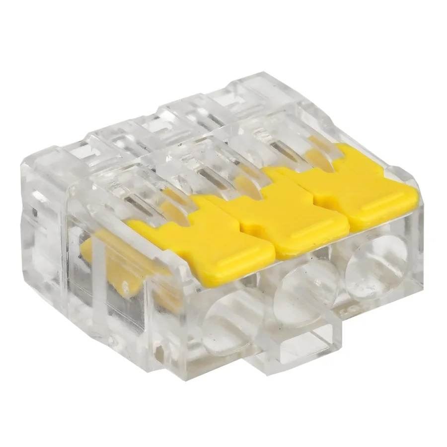 Клемма IEK СМК 221-413 на 3 провода 0,2–4 мм², упаковка 100 шт.